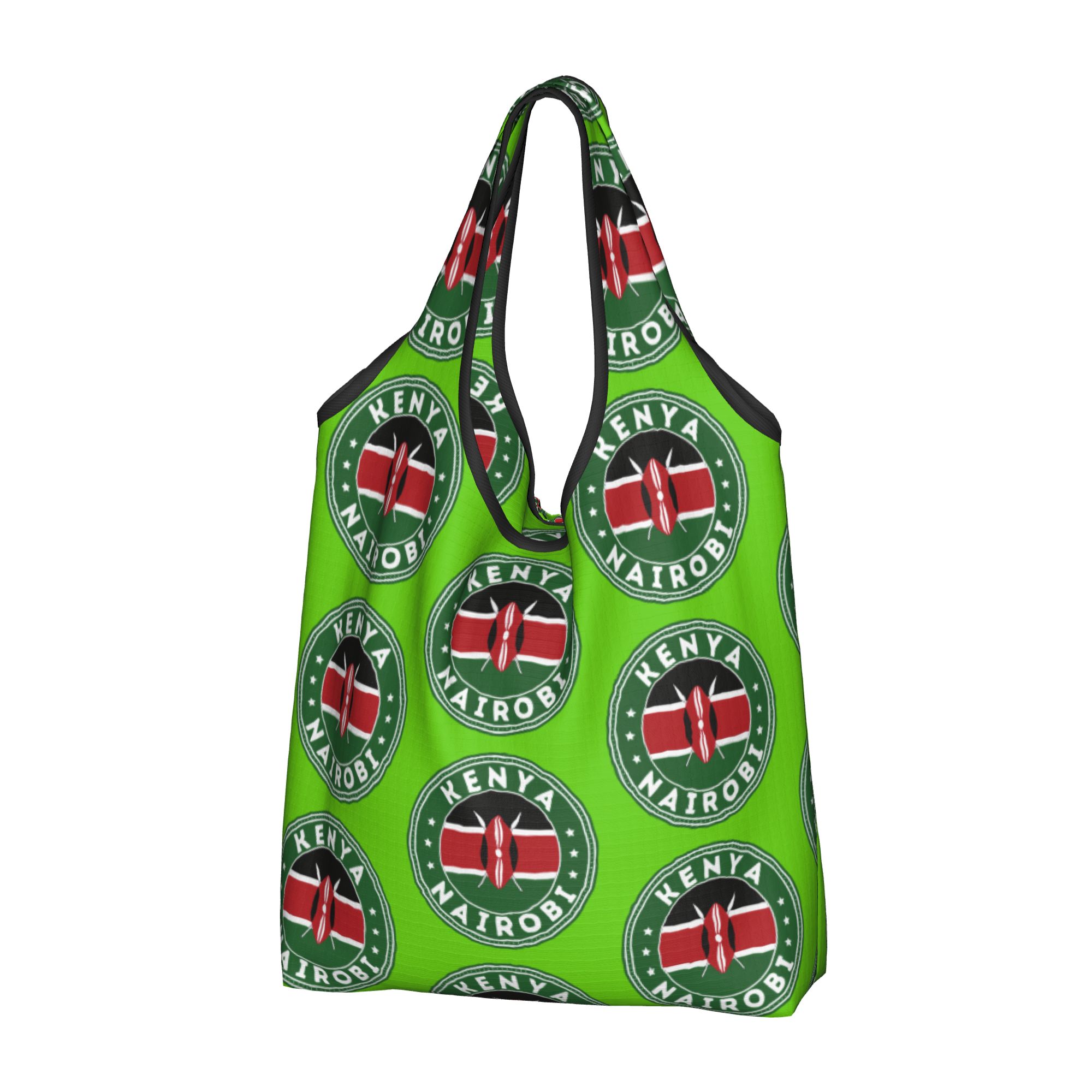 Women Bags Kenya - حقيبة تسوق قابلة لإعادة الاستخدام بعلم