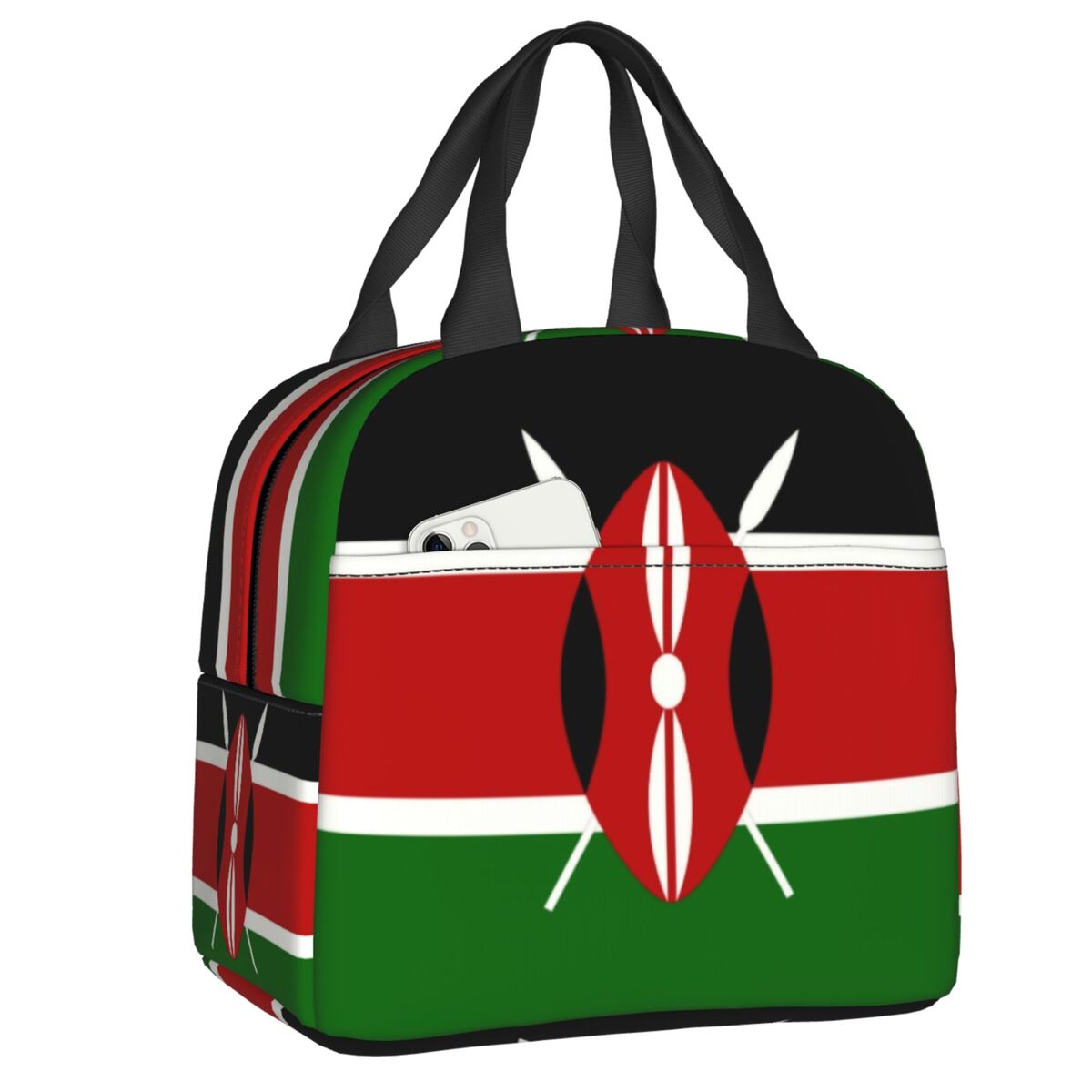 Women Bags Kenya - حقيبة غداء معزولة بعلم كينيا مخصصة