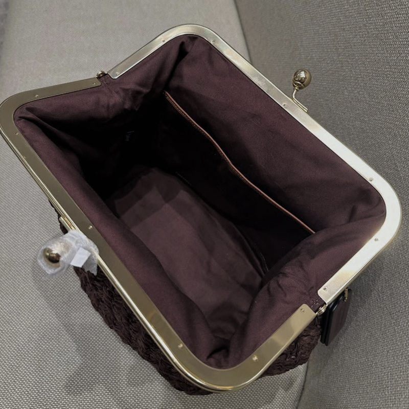 حقائب شاطئ من القش بإطار قفل ي - مراجعة Women'S Vegan Bags وسعره