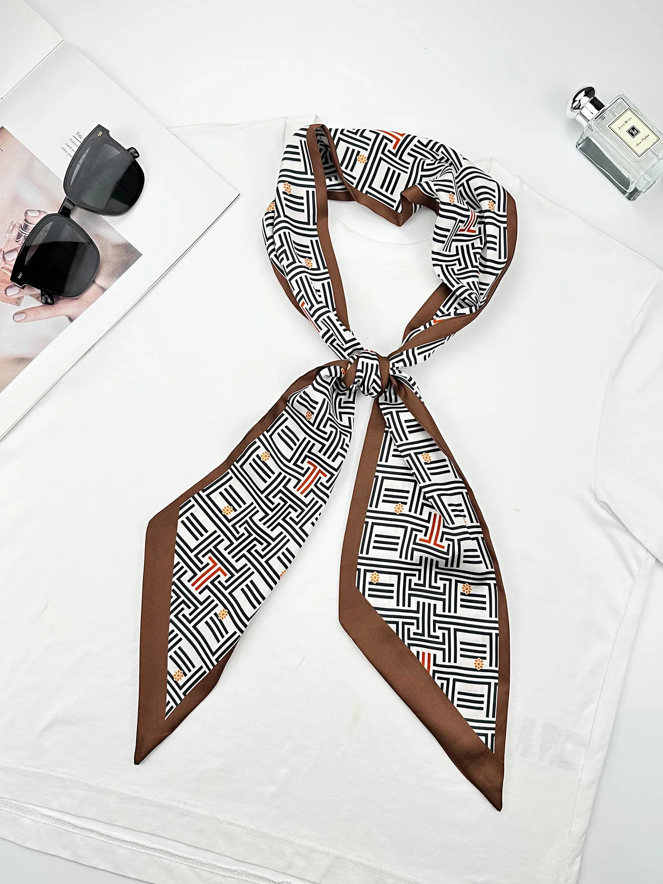 الفاخرة الهندسة نحيل وشاح حرير - مراجعة Women Bags For Office وسعره