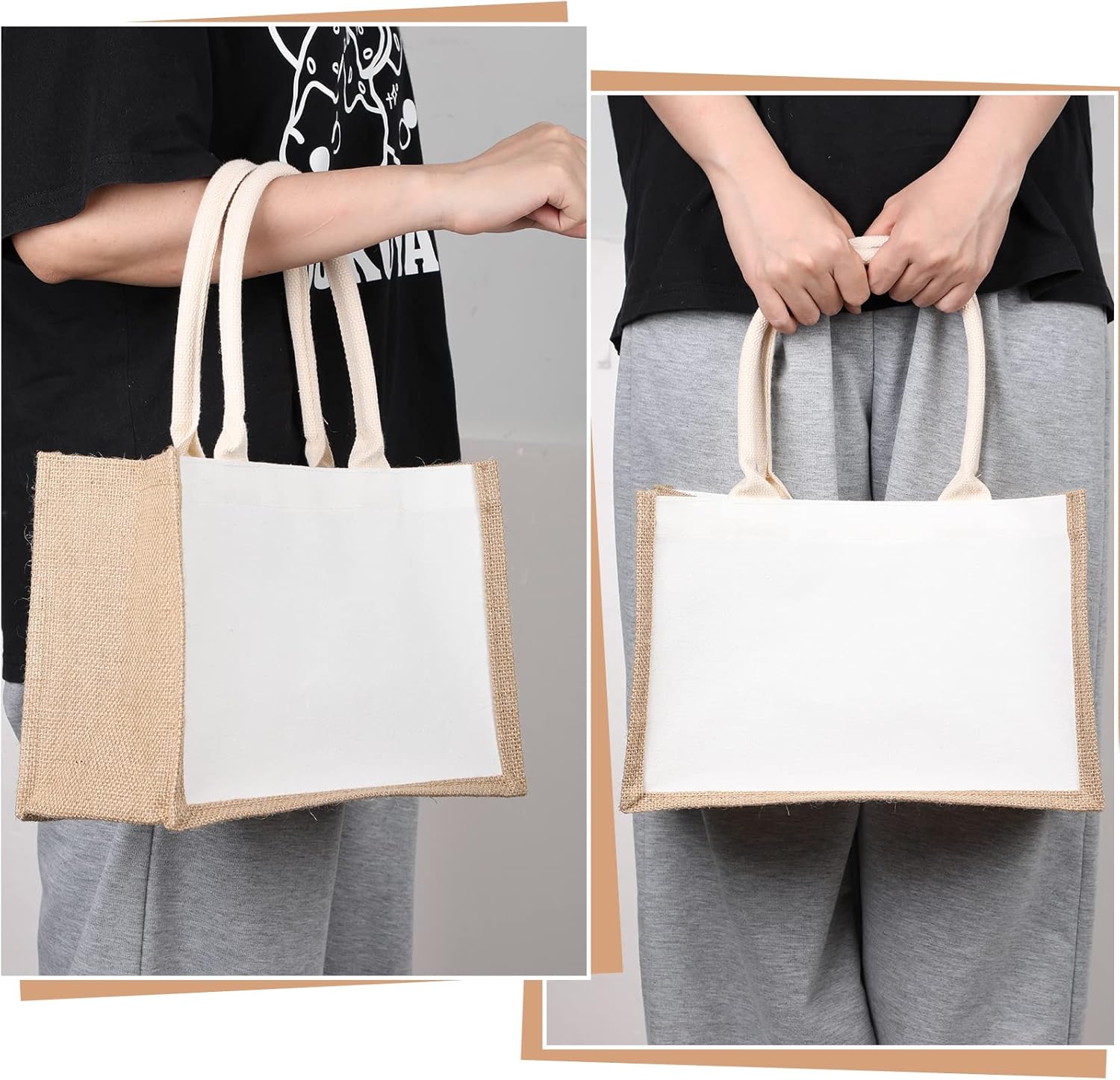 16 حزمة الخيش حمل الحقائب الجو - مراجعة Women Bags For Eid وسعره