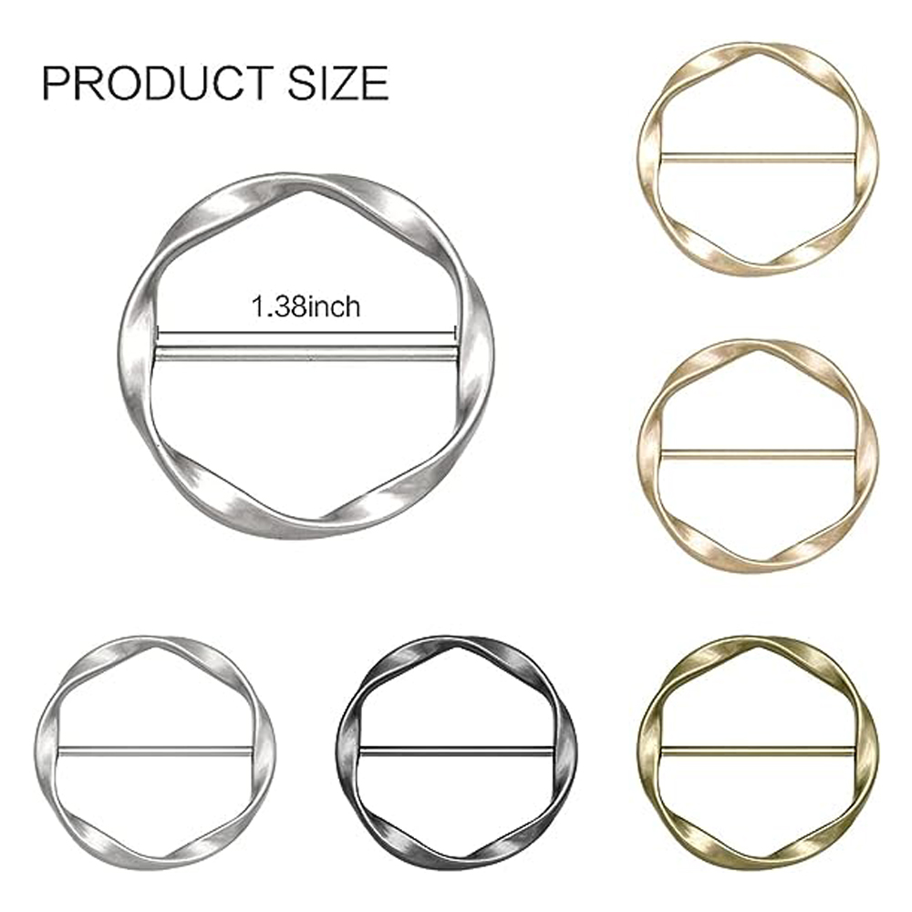 2 قطعة مقاطع وشاح و حلقة T قمي - مراجعة Circle Round Bag وسعره