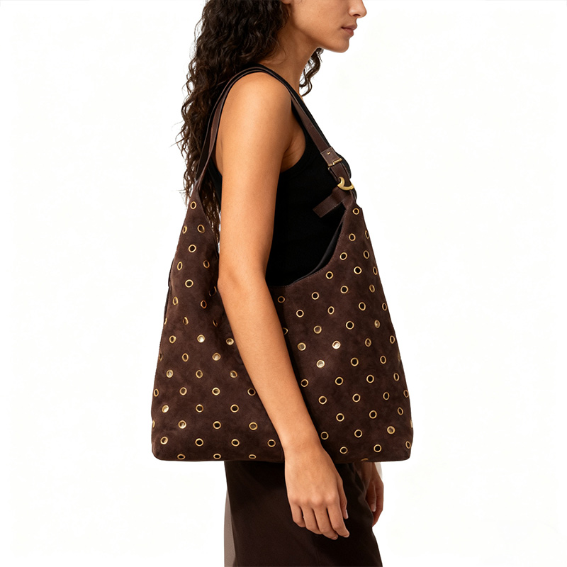 حقيبة يد مرصعة بالمعدن من جلد  - مراجعة Women'S Vegan Bags وسعره