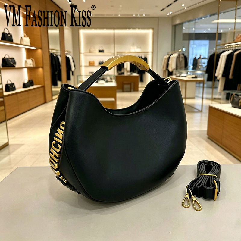 حقيبة نسائية نصف دائرية ذهبية  - مراجعة Women Bags Golden وسعره