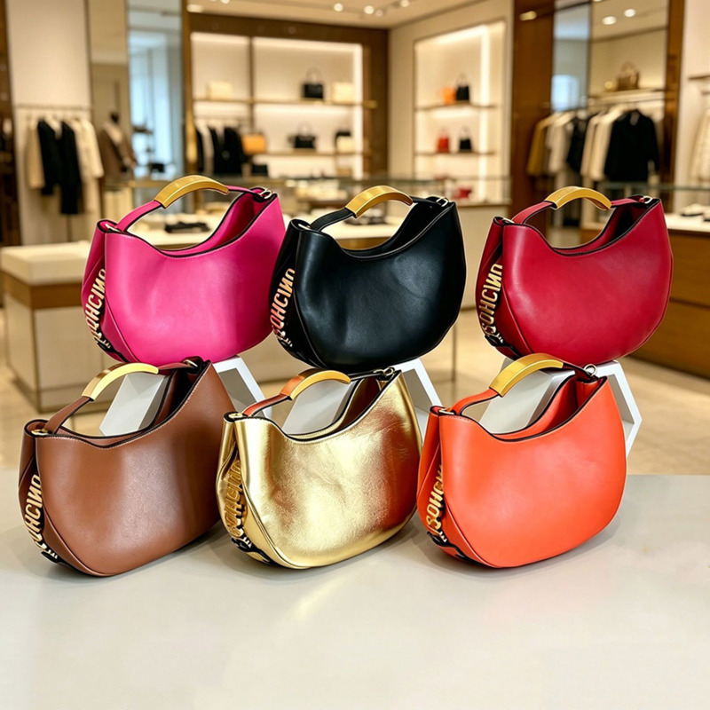 حقيبة نسائية نصف دائرية ذهبية  - مراجعة Women Bags Golden وسعره