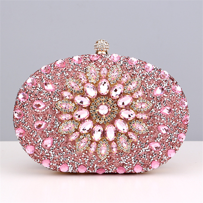 حقيبة يد مسائية كريستالية ماسي - مراجعة Women Bags Golden وسعره