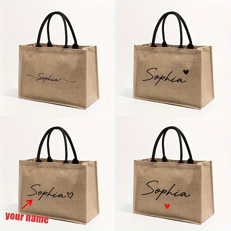 حقيبة شاطئ مخصصة بنمط اسم شخصي - مراجعة Women'S Vegan Bags وسعره