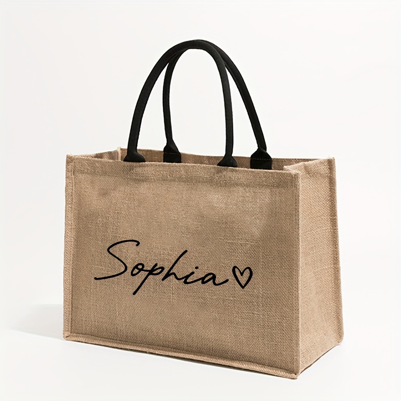 حقيبة شاطئ مخصصة بنمط اسم شخصي - مراجعة Women'S Vegan Bags وسعره