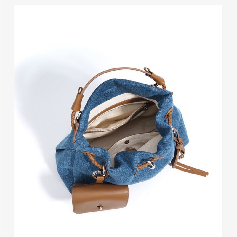 JIAERDI شارع العليا الدنيم دلو - مراجعة Women Bags Jeans وسعره
