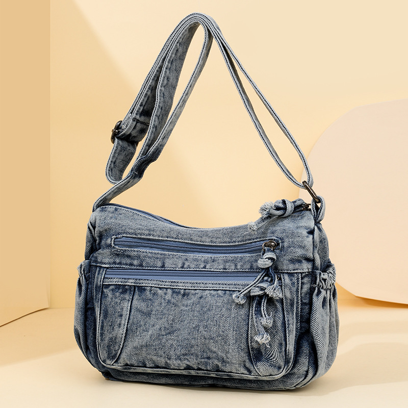 حقيبة كتف بحبال سفر عتيقة للنس - مراجعة Women Bags Jeans وسعره