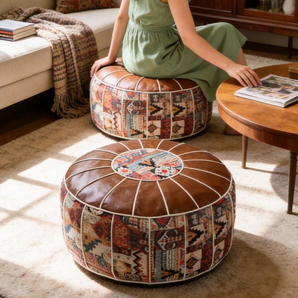 وسادة أرضية بوهيمية الطراز من  - مراجعة Circle Round Bag وسعره