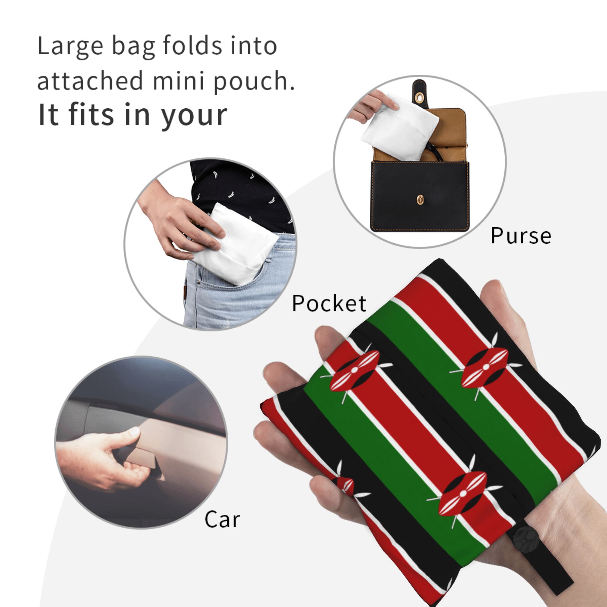 حقيبة تسوق قابلة لإعادة التدوي - مراجعة Women Bags Kenya وسعره