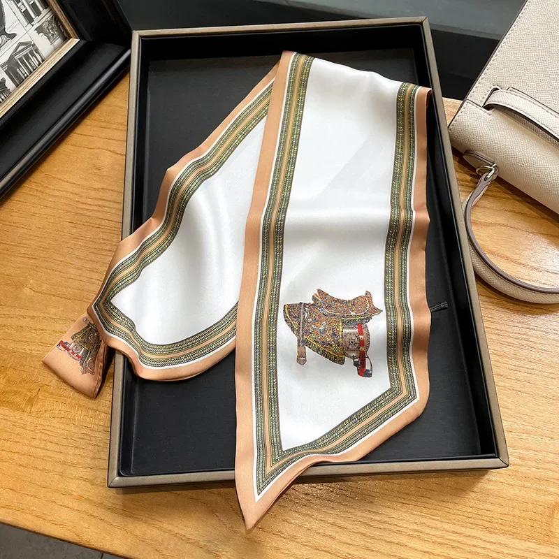 وشاح حريري نحيف مطبوع عتيق للن - مراجعة Women Bags For Office وسعره