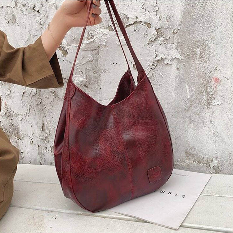 حقيبة يد جلدية كبيرة السعة بتص - مراجعة Women'S Vegan Bags وسعره