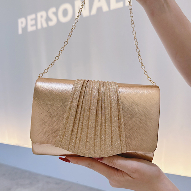 حقيبة يد مسائية صغيرة ذهبية لل - مراجعة Women Bags Golden وسعره