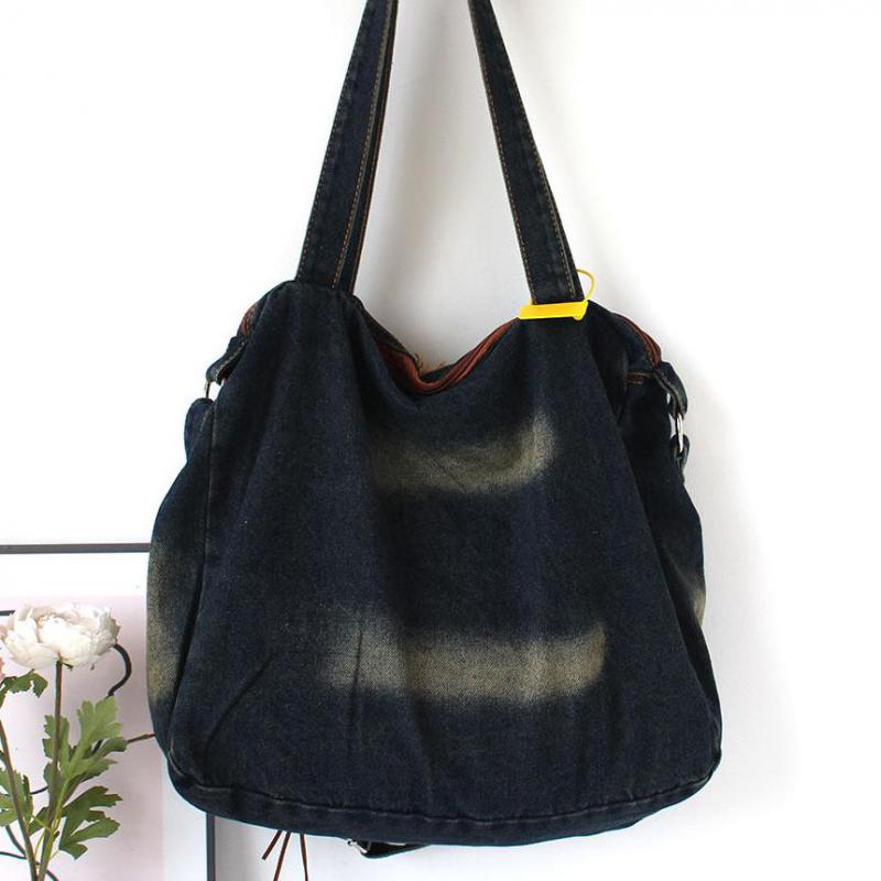 حقيبة كتف نسائية كبيرة السعة ب - مراجعة Women Bags Jeans وسعره